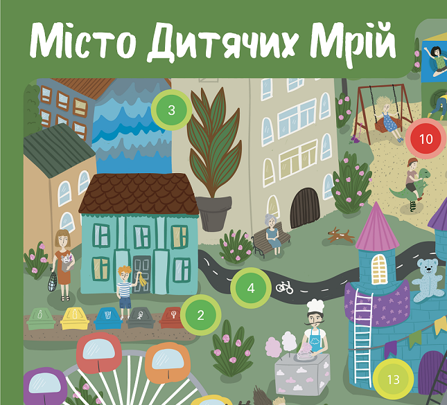 Як виглядало би місто, мер якого – дитина? В рамках ініціативи ЮНІСЕФ «Громада, дружня до дітей та молоді» створено карту «Міста дитячих мрій»